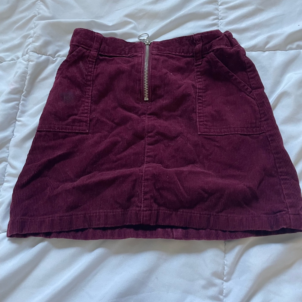 velvet denim like skirt